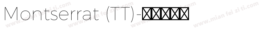 Montserrat (TT)字体转换